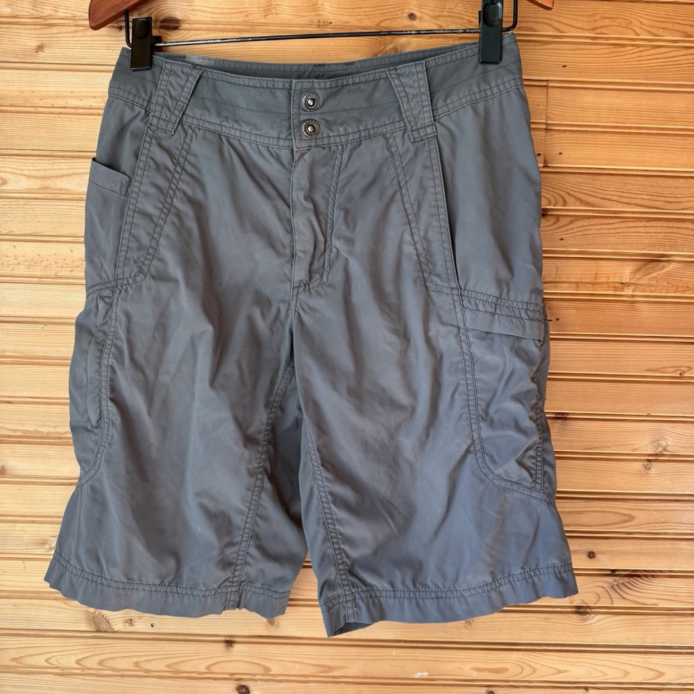 Royal Robbins Shorts Fuse Discovery 30 Stretch Nylon Charcoal Gray Cargo Hiking